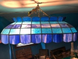Blue Stain Glass Pool Table