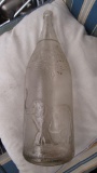 Jumbo Elephant Embossed Glass Beverage Bottle