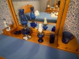 Table & Oil Lamps, Statue and Misc. Items