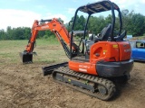 Kubota KX040-4 Excavator w/ Hydraulic Thumb & 2 Way Floating Angle Blade