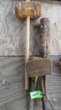 (4) Wood Mallets