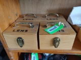 (4) Empty Scope Lens Boxes