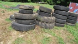 (25) Asst. Truck, Tractor & Trailer Tires