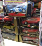 (7) Burago Diecast Cars 1:18 & 1:16 Scale