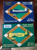 (2) Reggie Jackson Collector Series Airplane Banks