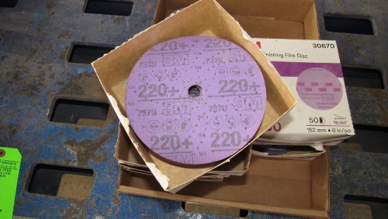 Quantity of 3M Purple Finishing 6" Sanding Discs