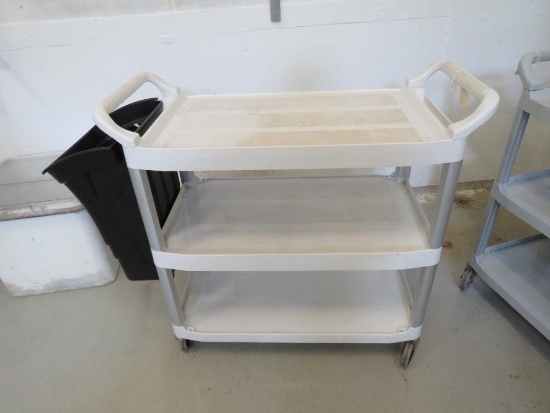 Three Tier Roll Around Poly Cart