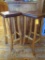 Pair of D.H. Bischoff Lodge Pole Stools