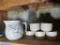 Pigeon Forge Pottery Pitcher & (5) Tumblers