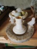 Marble Figures, Ashtrays & Carved Fruit