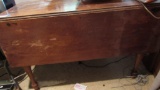 Antique Turned Leg Drop Leaf Table