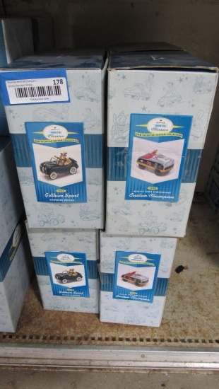 (6) Asst. Hallmark Classics Pedal Car Diecast Replicas