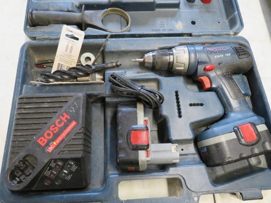 Bosch 18v Cordless 1/2" Drill w/ 2 Batteries & Charger