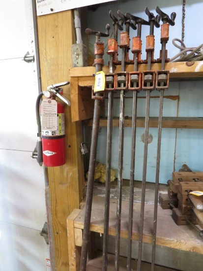 (5) 4' Jorgensen Bar Clamps & (1) 5' Pipe Clamp