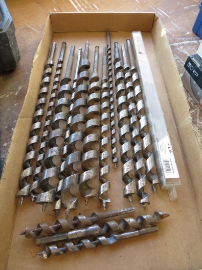 (15) Assorted Auger Bits