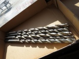 (5) Assorted Large HSS Drill Bits