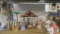 12 Piece Russian Glazed Pottery Nativity Set