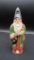 Vaillancourt Folk Art Ceramic, Hand Painted Santa Figurine