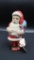 Vaillancourt Folk Art Ceramic, Hand Painted Santa Figurine