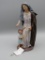 Vintage Puig Mother & Fabric & Wood Figurine