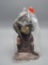 Vintage Puig Seated Wiseman Fabric & Wood Figurine