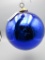 Large Cobalt Kujel Blue Blown Glass Ornament