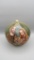 Blown Clear Glass Ornament Painted With Jesus, Mary & Joseph