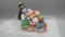 Polonaise Handcrafted Glass Ornament 3 Snowmen in a Sleigh