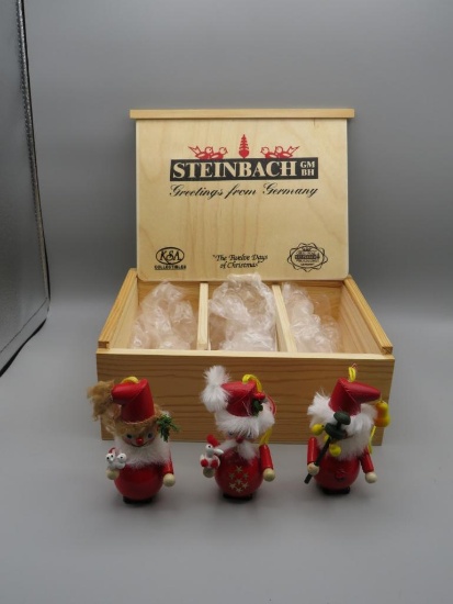 Steinbach Twelve Days of Christmas 3 Piece Collectible Set