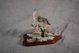 R.T. Roberts (Scotland) 1998 Howling Wolf Statue