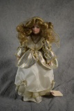 Porcelain & Fabric Angel Tree Topper