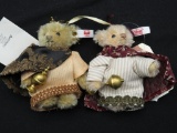 (2) Steiff Teddy Bear Ornaments