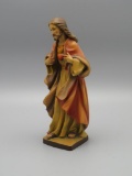 Anri Hand Carved Jesus of The Sacred Heart Figurine