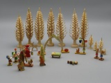 (25+/-) Hand Carved German Miniature Figurines