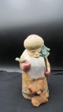 G. DeBrekht Composite Figurine Santa w/ Bear & Bird Forest Friends Series