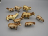 (9) Asst. Ceramic & Metal Mini Sheep