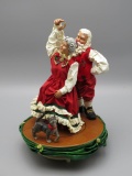 KSA Mr & Mrs Claus Dancing Music Box