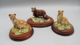 (3) Border Fine Arts Mini Figurines