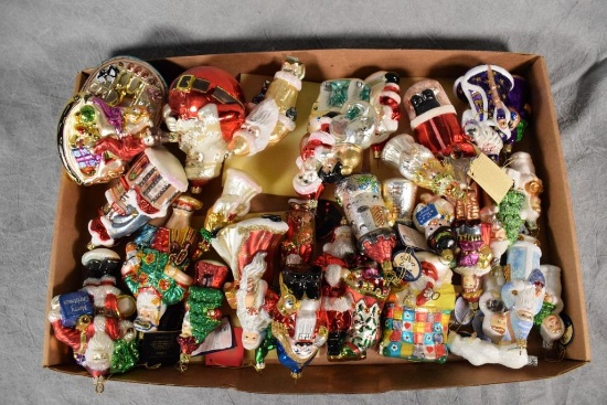 (32) Eastern European Glass Ornaments