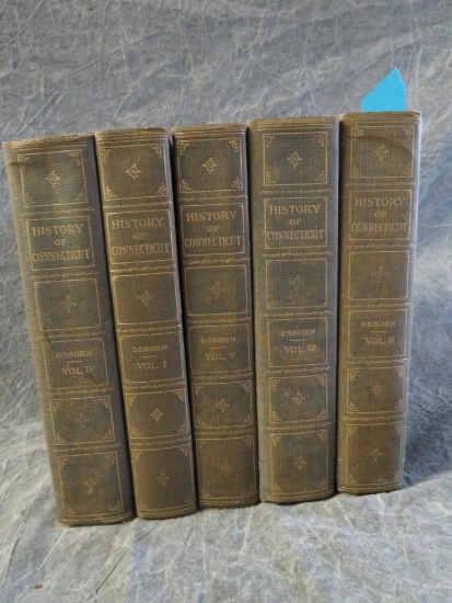 (5) Volumes "History of Connecticut"