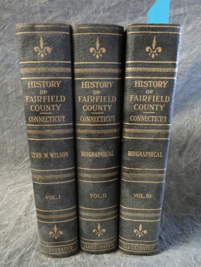 (3) Volumes "History of Fairfield County Connecticut"