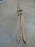 Pair of Antique Wood Skis