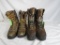 (2) Pair of Muck Boot & Irish Setter Size 12 With Right Foot Orthopedic Riser