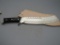 Sharps Cutlery Fixed Blade Knife With Custom Leather Sheath