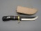 Black Hills Steel Fixed Blade Knife With Custom Leather Sheath