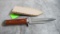 Columbia Fixed Blade Knife With Custom Leather Sheath