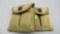 (4) 15 Round M-1 Carbine Magazines & (2) contemporary canvas pouches