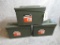 (3) Steel Ammo Cans