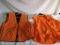 (2) Neon Hunter Orange Vests