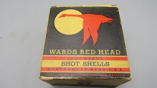 Vintage Wards Redhead .12 Ga. Shot Shell Box